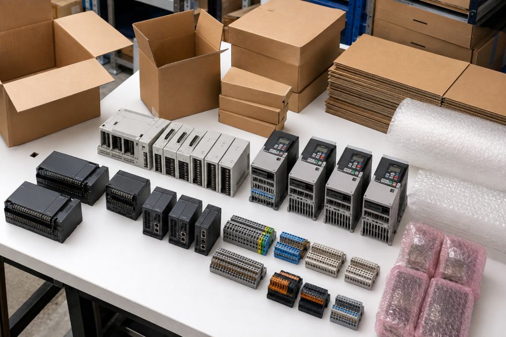 Industrial automation hardware arranged for project and maintenance supply