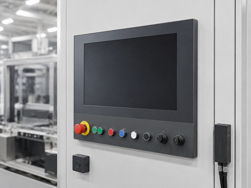 Industrial HMI panel and compact industrial computer hardware